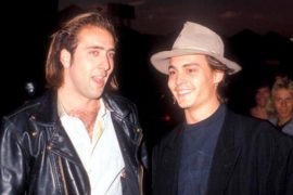 How did Johnny Depp meet Nicolas Cage?