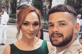 How long has Tom Mann been with his fiancée Danielle Hampson?