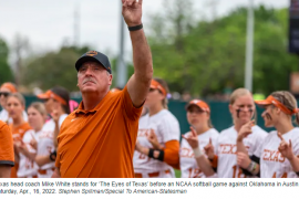 What softball team does Mike White coach? Where is Mike White from Texas softball?