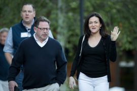 Who did Sheryl Sandberg date after her husband died?