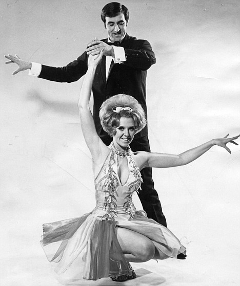 Young Len Goodman with his dancing partner