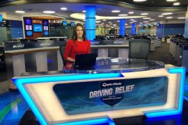 Who is the British female host on Golf Central?