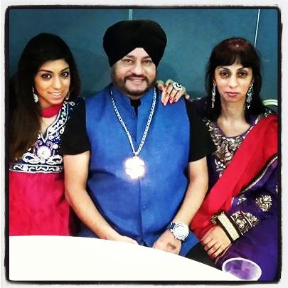 Nikki Davitt, Balwinder Safri, and their daughter