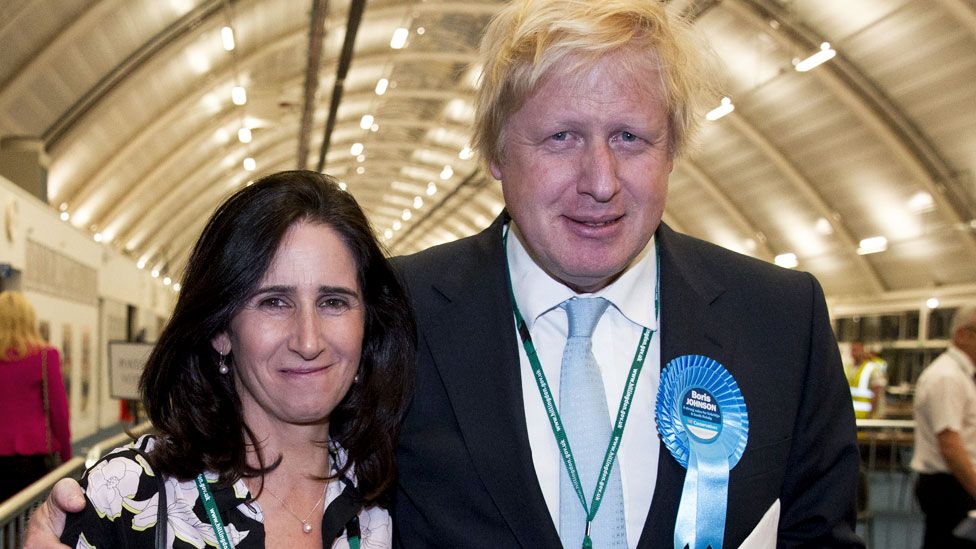 Boris Johnson and Marine Wheeler