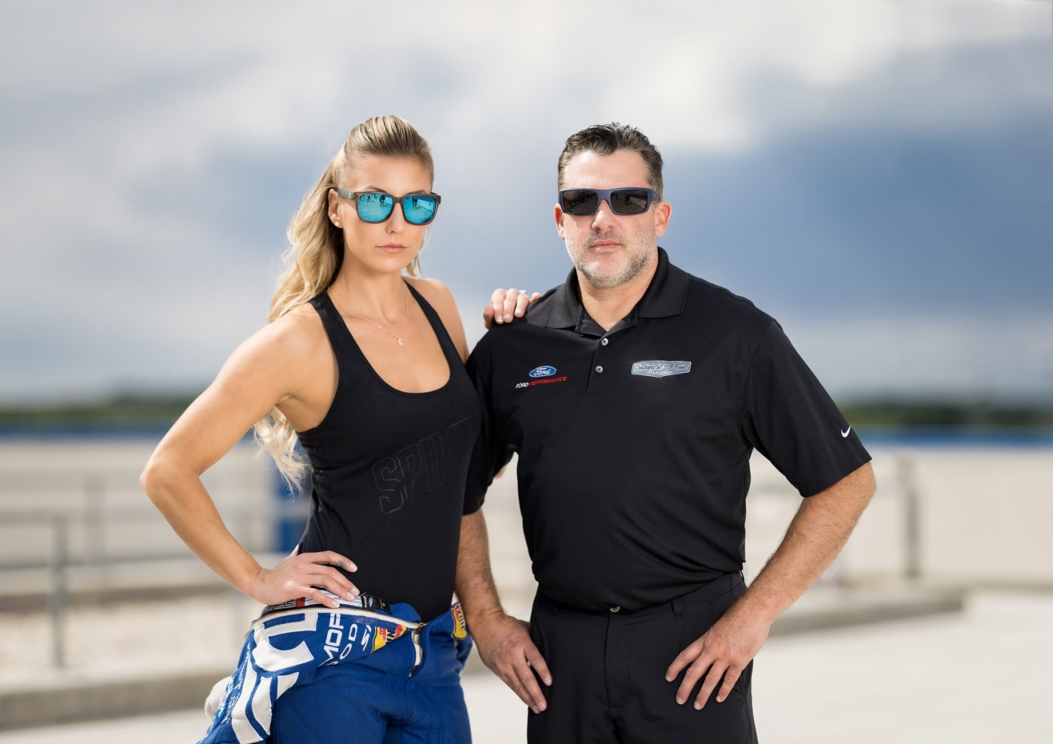 Leah Pruett and Tony Stewart