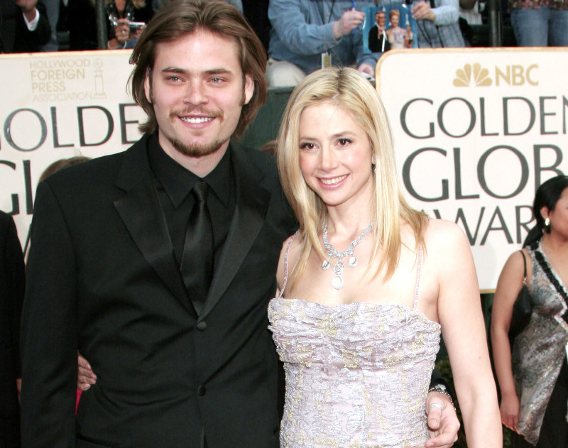 Mira Sorvino and Christopher Backus