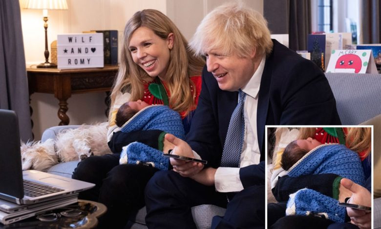 Carrie, Boris and Romy Iris Charlotte Johnson