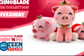 Technoblade fan art: long hair, anime, pig, full body, cute