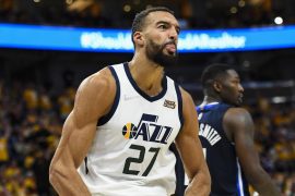 Has Rudy Gobert made a 3 pointer? How many 20 point games does Rudy Gobert have?