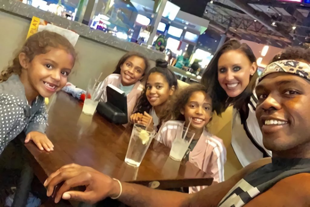 Jon Jones and his family