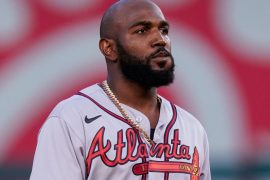 What number is Marcell Ozuna? How many hits does Marcell Ozuna have?