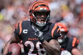 How many yards did Joe Mixon rush for last year?