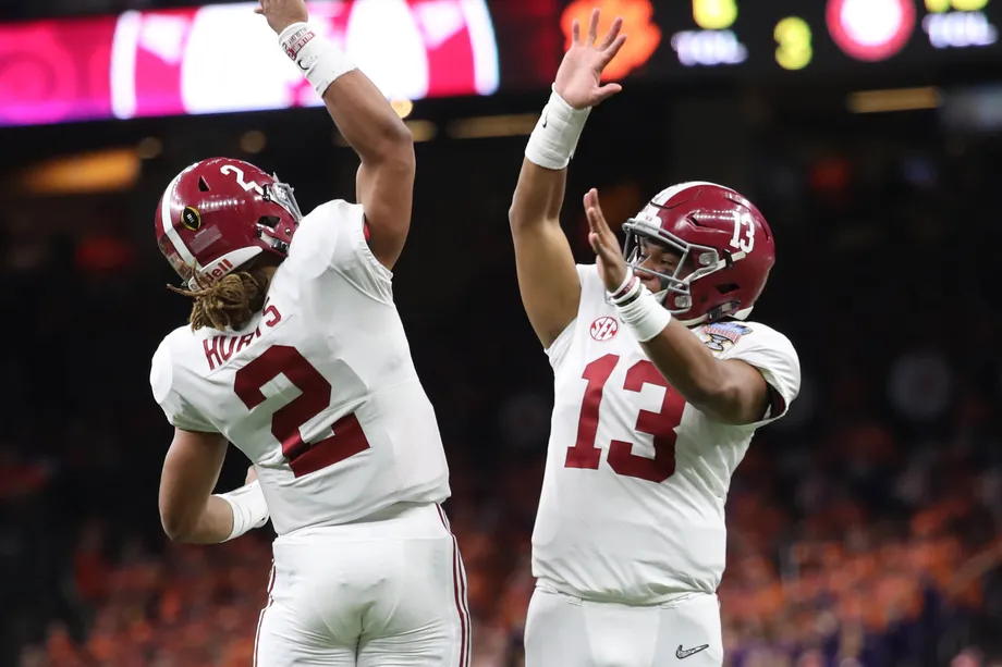 Tua Tagovailoa and Jalen Hurts
