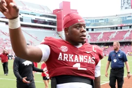 How many rushing yards did KJ Jefferson have?