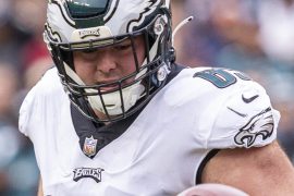 Landon Dickerson PFF, Injury, Stats, Jersey, Draft, Contract