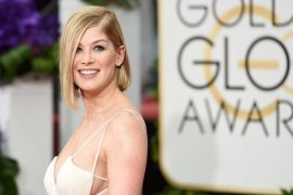 What is Rosamund Pike famous for?