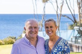 Does Rick Stein live with his wife?