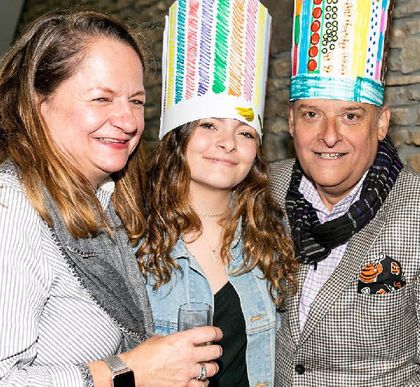 Jean Robert De-Cavel with his wife and daughter