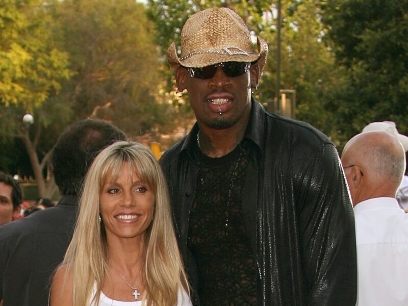 Michelle Moyer and Dennis Rodman