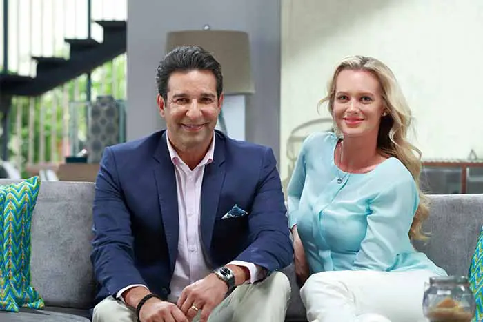 Shaniera Akram and Wasim Akram Image Source: Getty Images