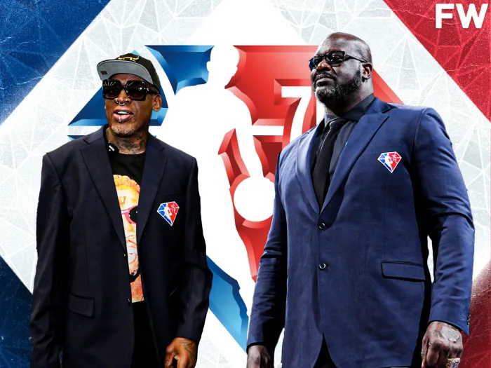 Dennis Rodman and Shaquille O'Neal