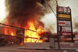 How many people died in the 92 LA riots?