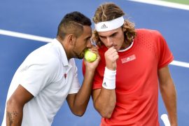 What was the problem with Tsitsipas and Krygios? How much did Tsitsipas and Kyrgios get fined?