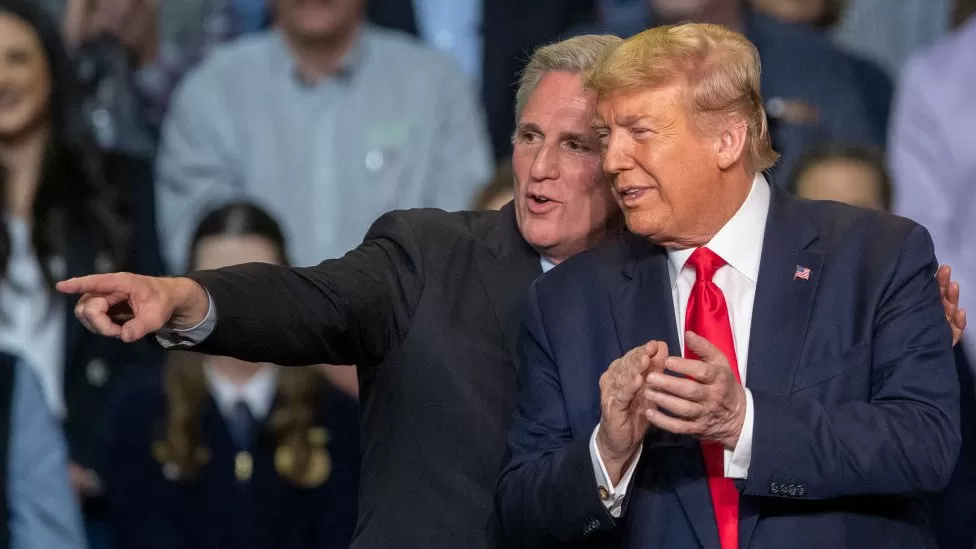 Kevin McCarthy and Donald Trump 