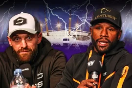 Did Mayweather win against Aaron Chalmers? Who won between Floyd Mayweather and Aaron Chalmers?