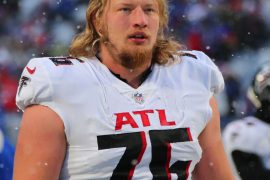 Kaleb McGary High School, College, College Stats, Draft, Madden Rating, Instagram