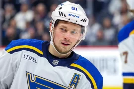 How did Tarasenko get injured? What surgery did Tarasenko have?