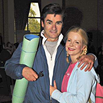 Peter Keleghan and Leah Pinsent