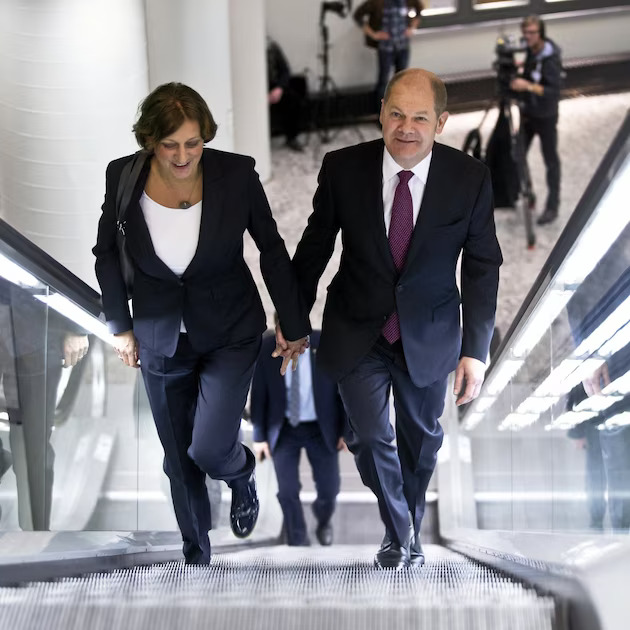 Britta Ernst and Olaf Scholz