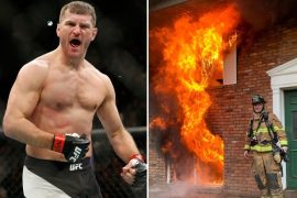 Is Stipe Miocic a volunteer firefighter?