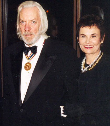 Francine Racette and Donald Sutherland