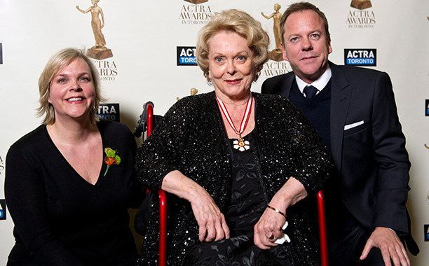 Shirley Douglas and her children
