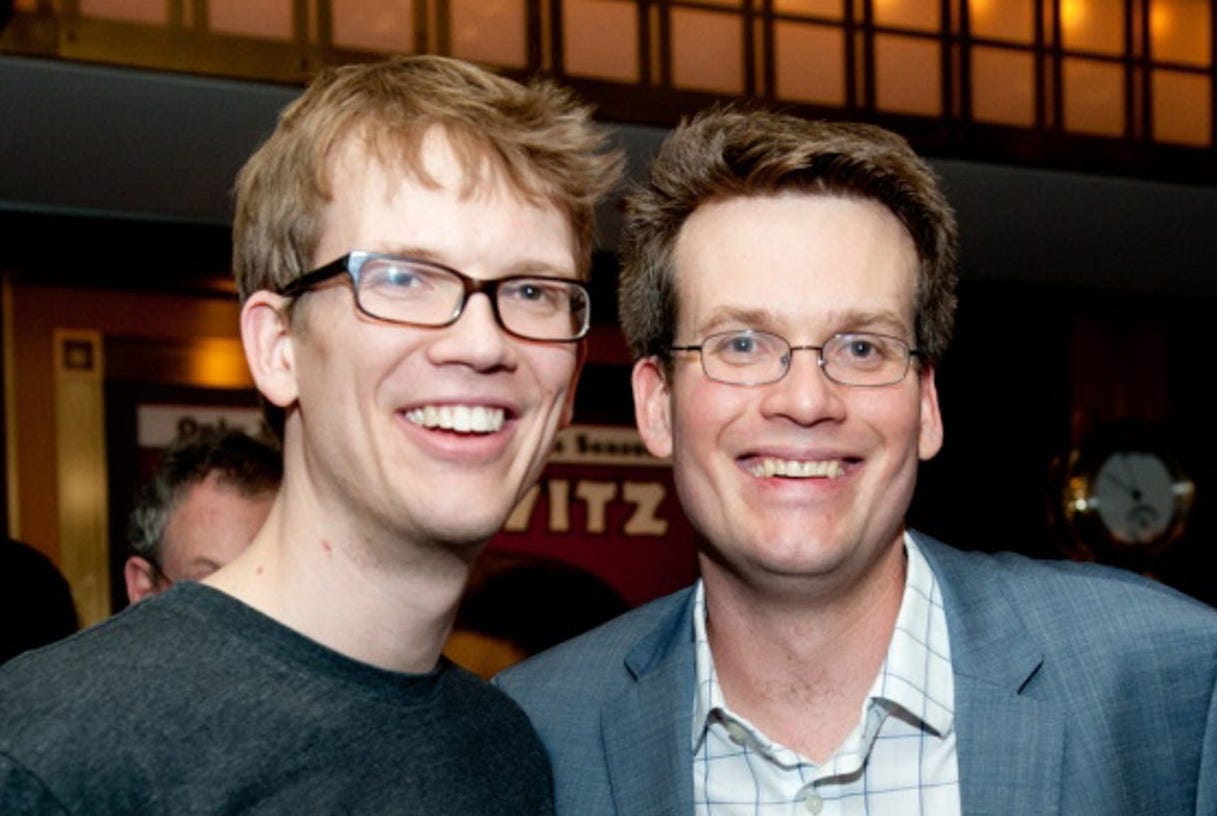 Is Hank Green and John Green related?