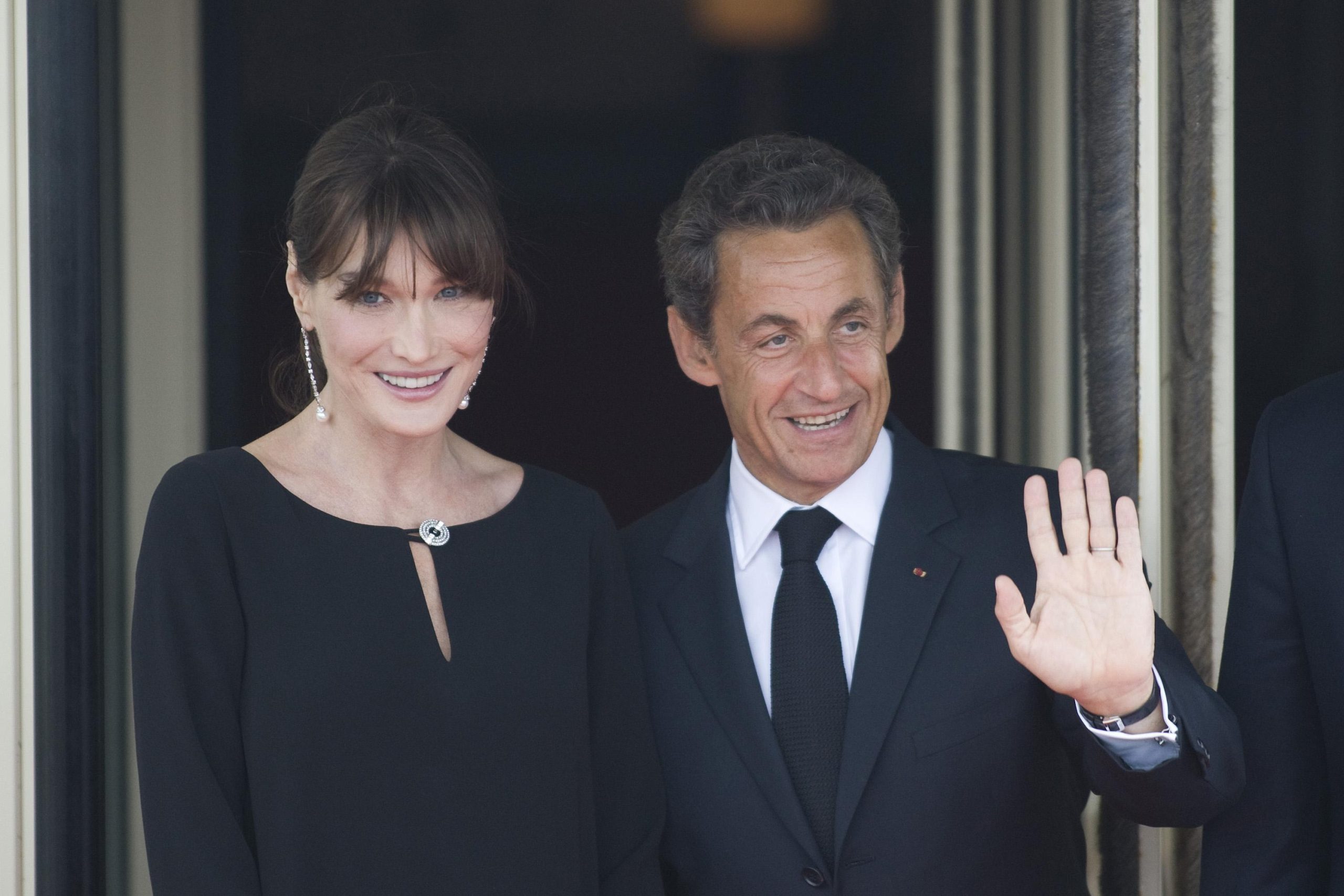 Which French president was married to a model?