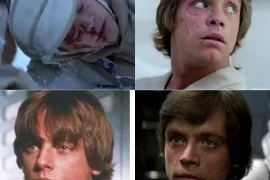 What is the scar on Luke’s face? Why does Luke Skywalker’s face change?