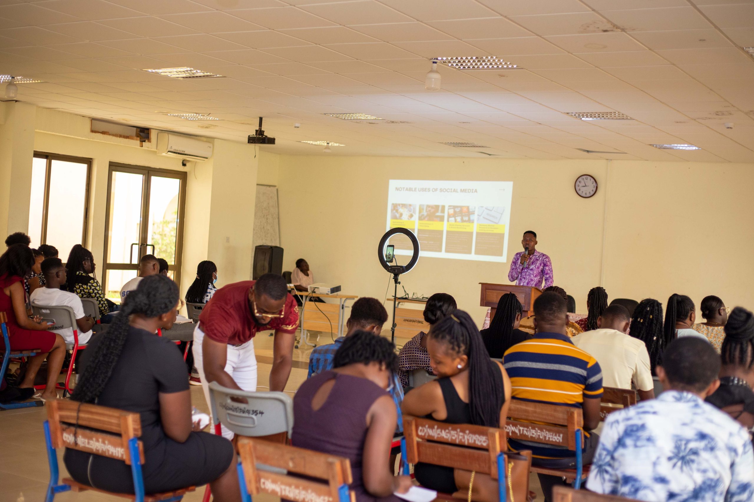 Prince Akpah Delivers 4th Guest Lecture at Central University on Social Media and Digital Marketing