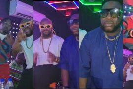 VIDEO: Tony Tetuila, Eedris Abdulkareem and Artquake spotted chilling at a club