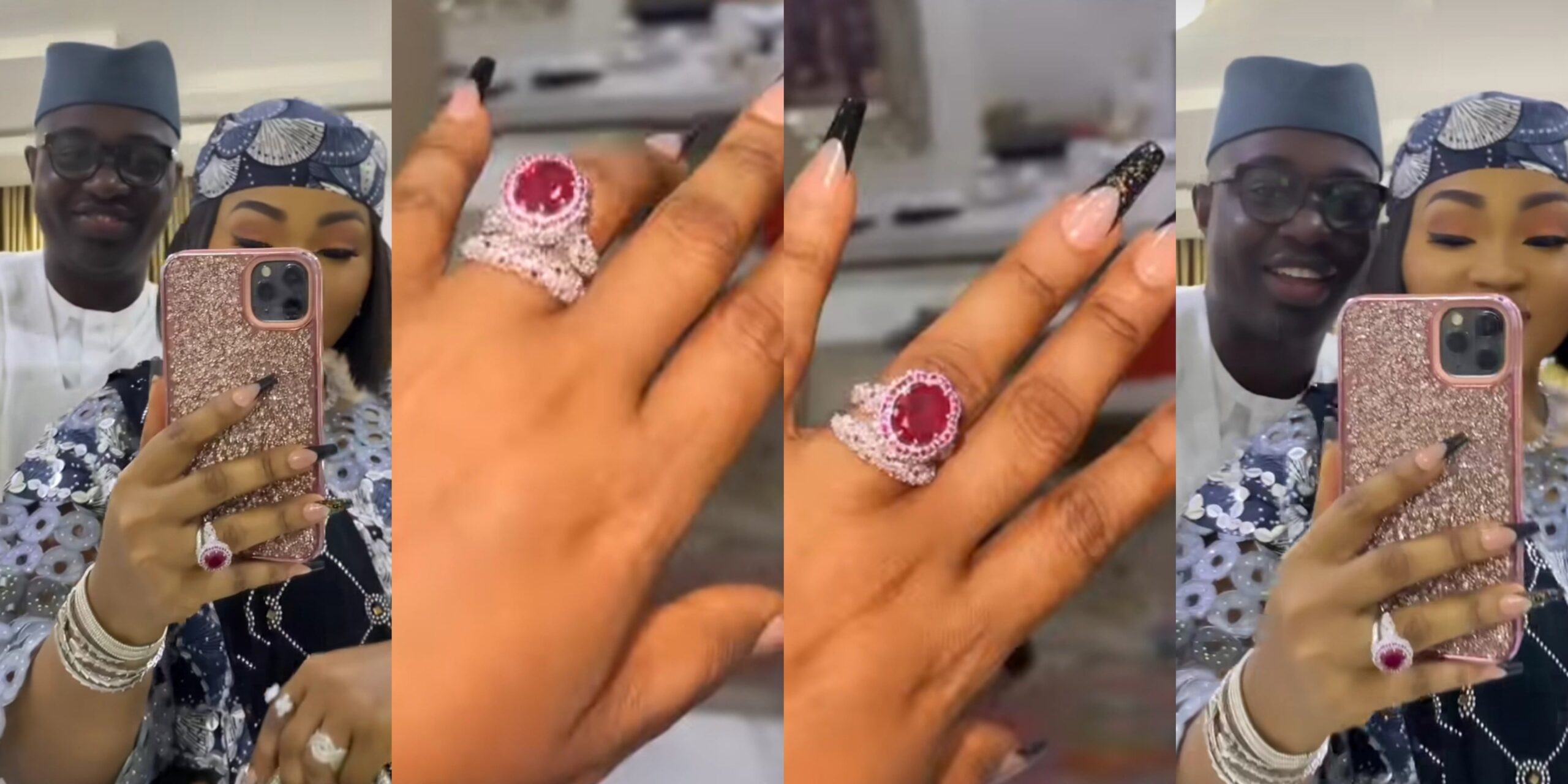 Mercy Aigbe flaunts sparkling new wedding ring from husband, Kazim Adeoti