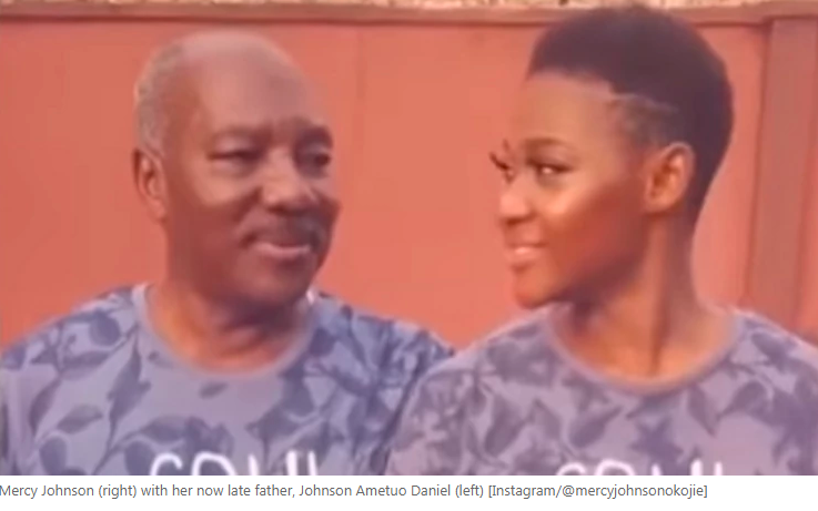 Mercy Johnson inconsolable as she loses father