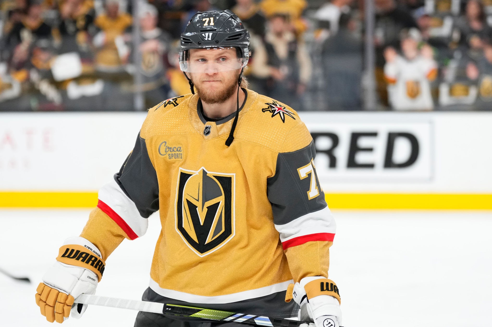 How many goals has William Karlsson scored this season? How many points does William Karlsson have this year?