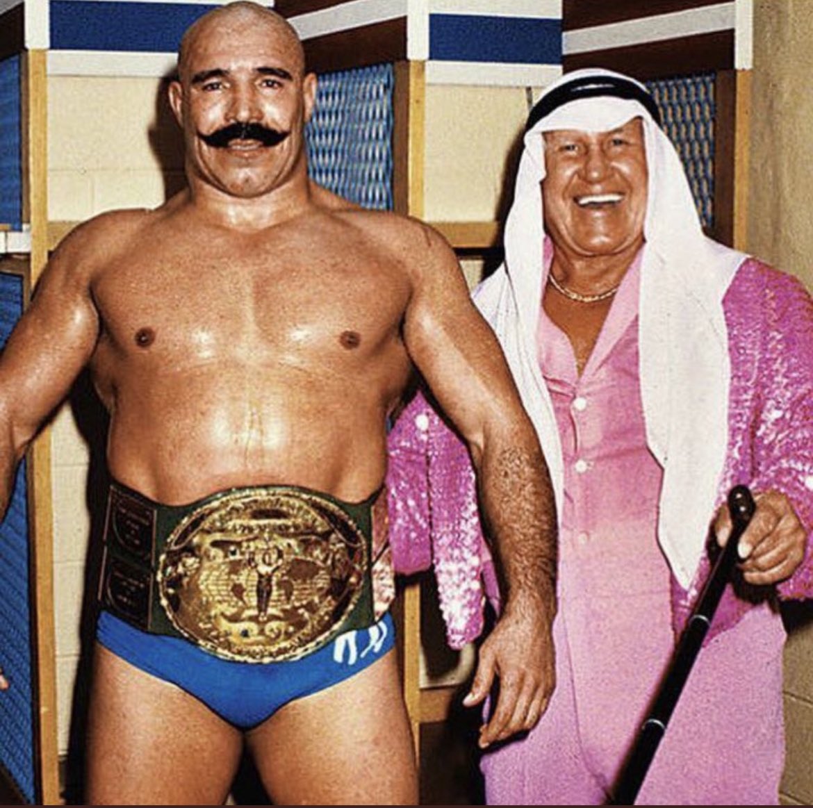 Who manages The Iron Sheik?
