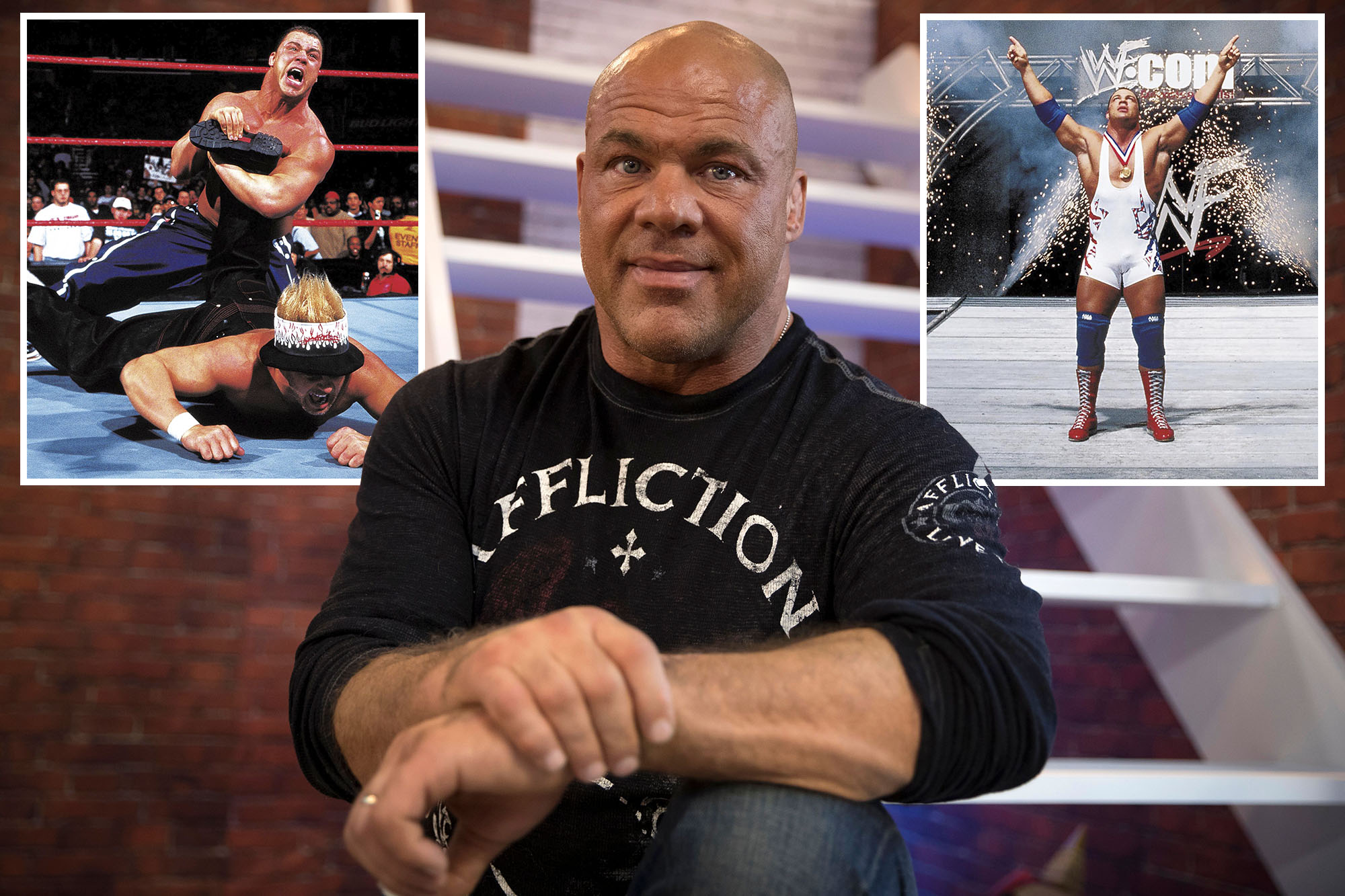 How old was Kurt Angle when he won the Olympics?