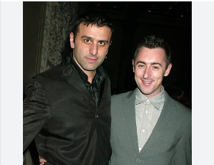 How long were Alan Cumming and Nick Philippou together?