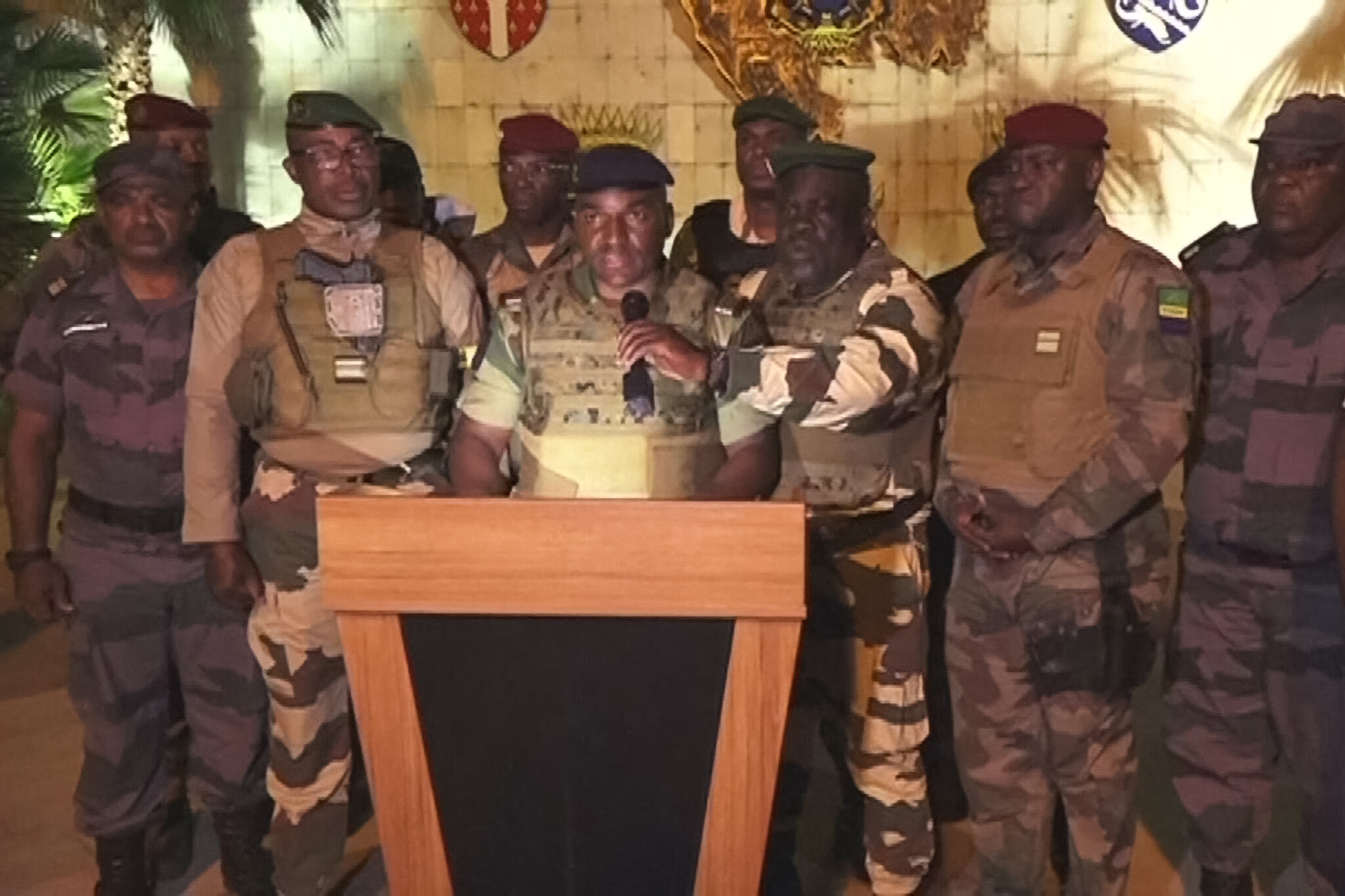 Who is the new leader of Gabon?