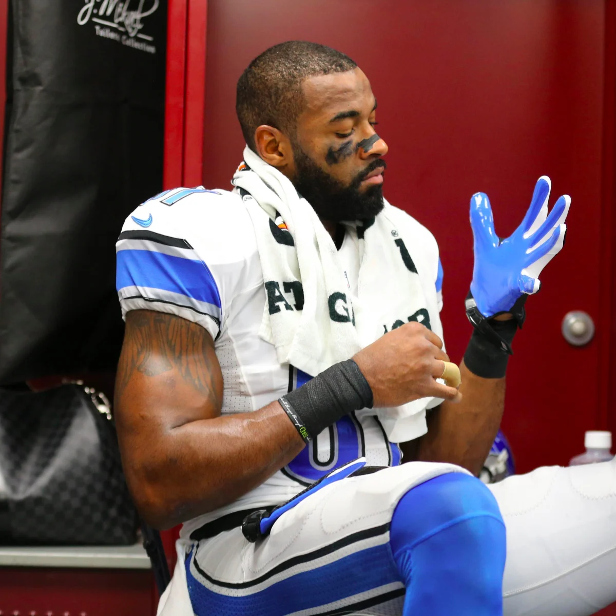 Did Calvin Johnson ever run track? Did Calvin Johnson want to leave the Lions?