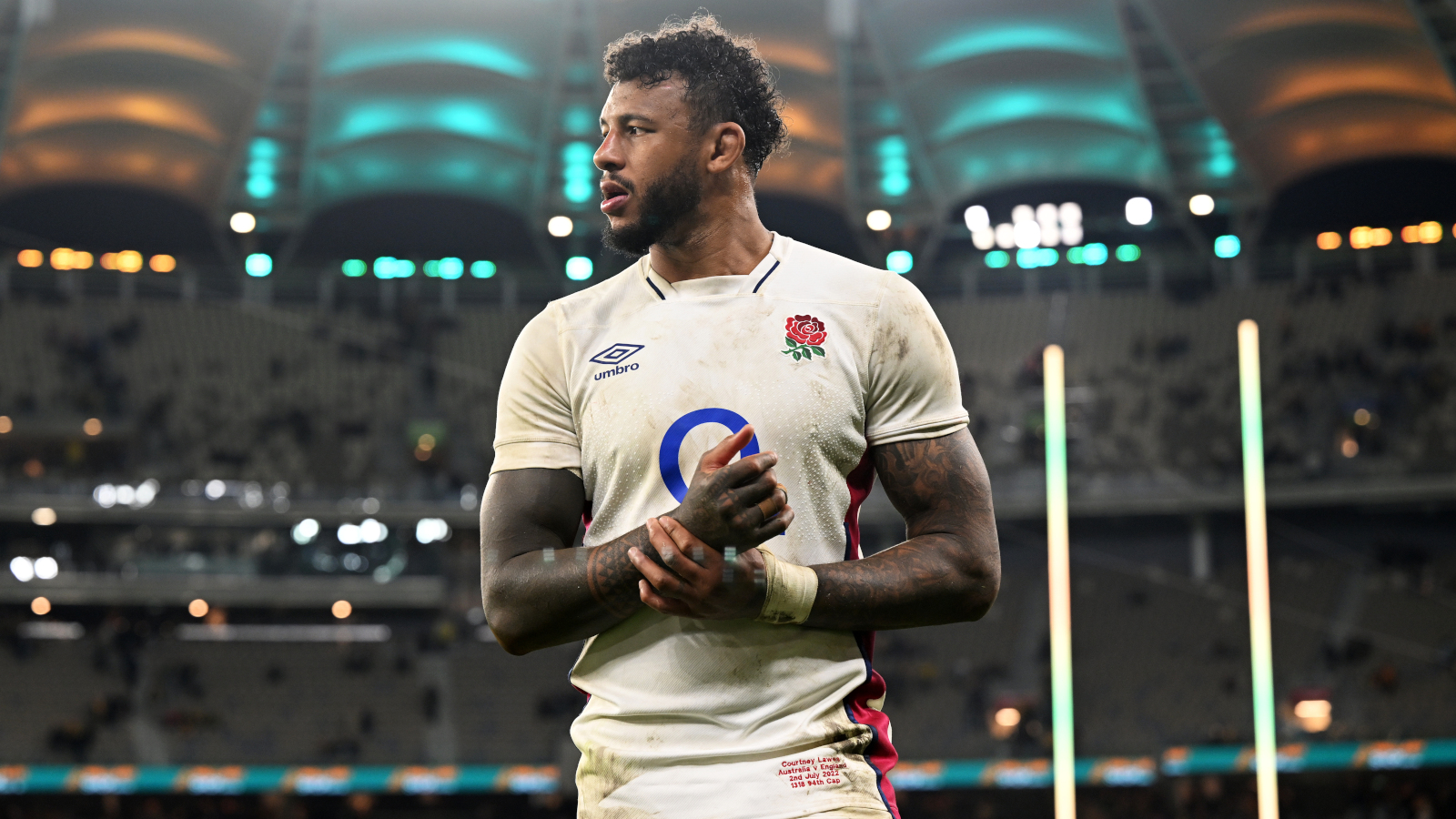 How many caps does Courtney Lawes have for England? When did Courtney Lawes last play for England?